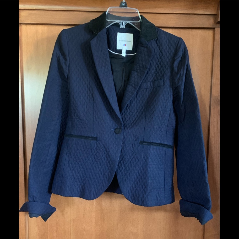 Ave Les Filles navy blazer used